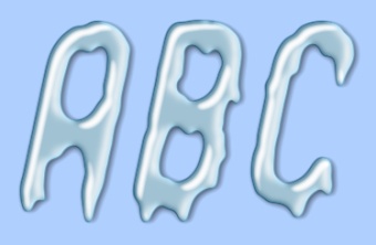 Transparent Liquid Text Effect 2