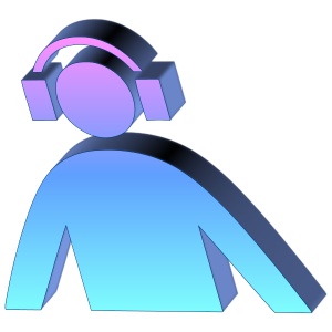 3D Music Logo Icon 2