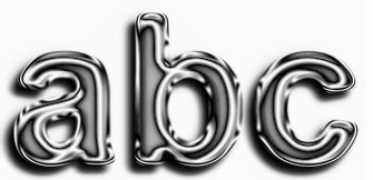 Gray Metallic Text Effect 1