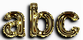 Yellow Metallic Text Effect 4