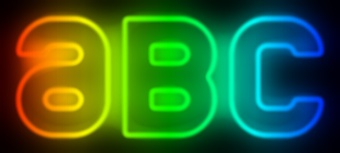 Rainbow Neon Text Effect 1