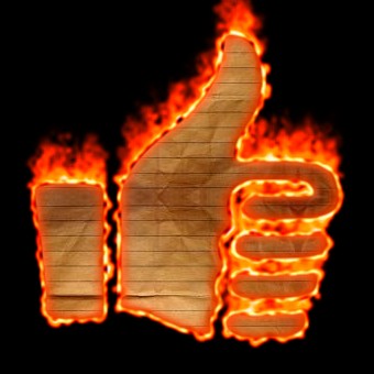 Burning Paper Logo Effect 1