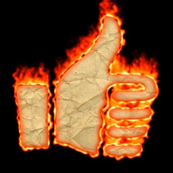 Burning Paper Logo Effect 4