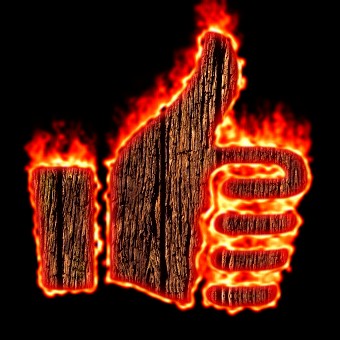 Burning Wood Logo Effect 7
