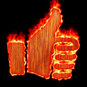 Burning Wood Logo Effect 10