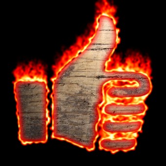 Burning Wood Logo Effect 14