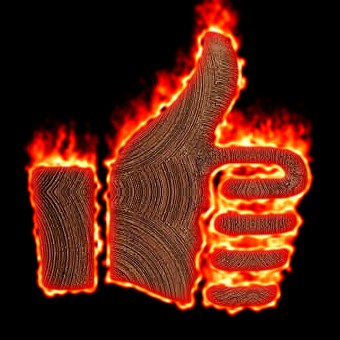 Burning Wood Logo Effect 41