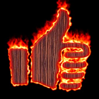 Burning Wood Logo Effect 43
