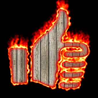Burning Wood Logo Effect 48