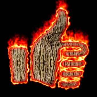 Burning Wood Logo Effect 55