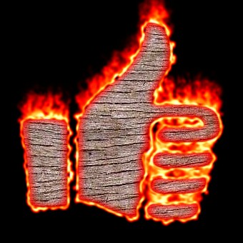 Burning Wood Logo Effect 60
