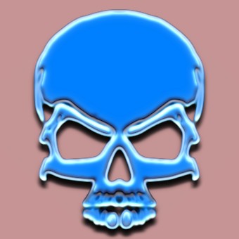 3d blue logo effect
