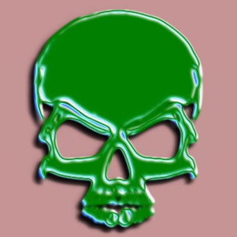 3d green logo effect