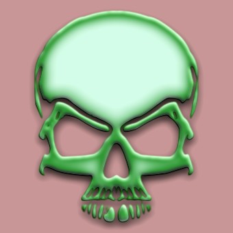 3d green logo effect
