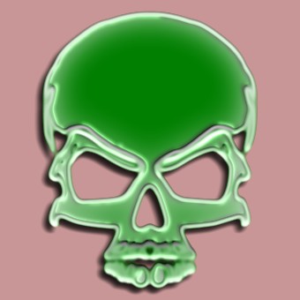 3d green logo effect