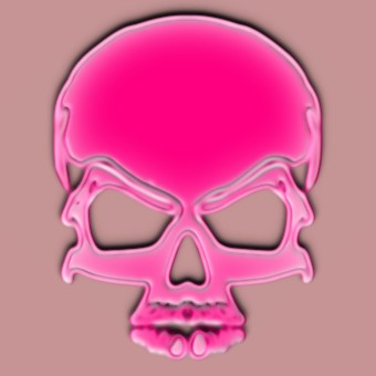 3d pink logo effect