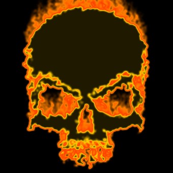 fire logo effect