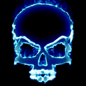 fire blue logo effect