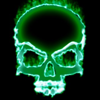 fire green logo effect