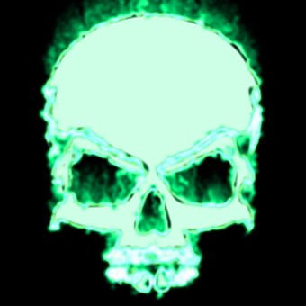 fire green logo effect