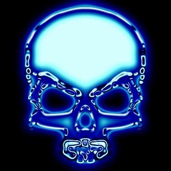 glow blue logo effect