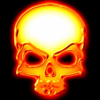 glow orange logo effect