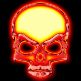 glow red logo effect