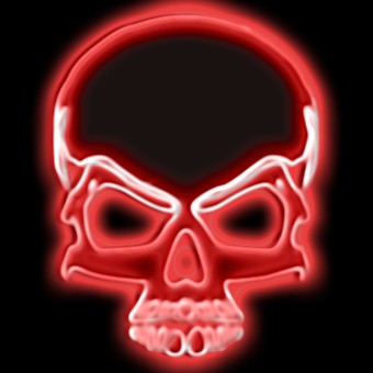 glow red logo effect