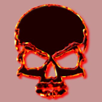 border fire logo effect
