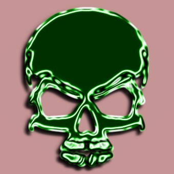 border metalic green logo effect