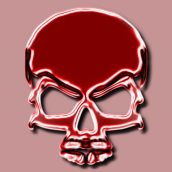 border metalic red logo effect