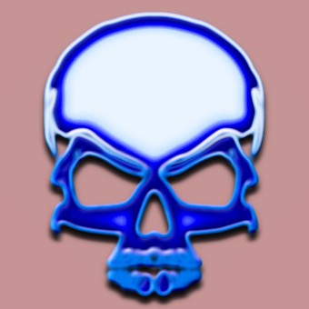 border shiny blue logo effect