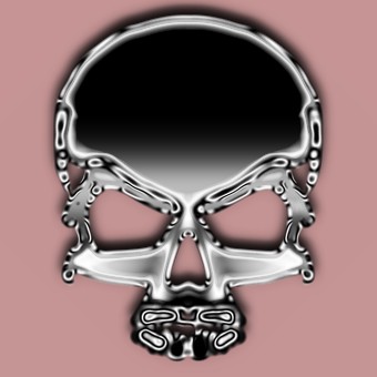 chrome logo effect