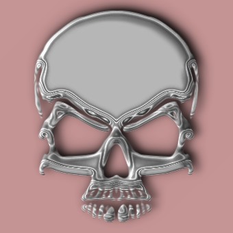 chrome logo effect
