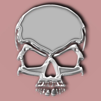 chrome logo effect