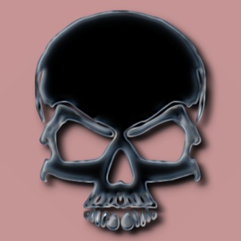 glass dark logo effect