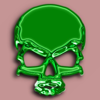 glass green logo effect