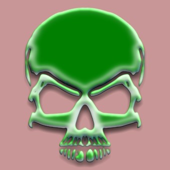 glass green logo effect