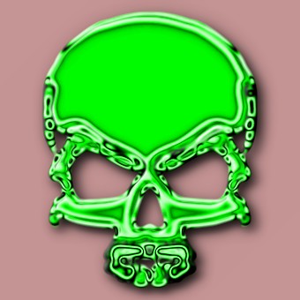 glass green logo effect