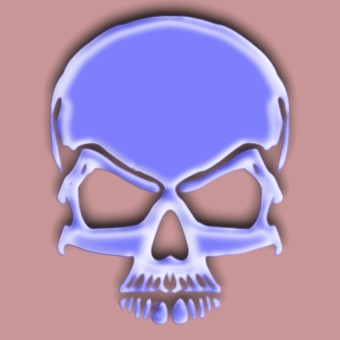 glass purple logo effect