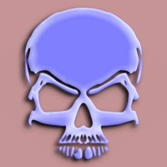 glass purple logo effect