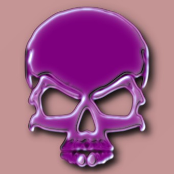 glass purple logo effect