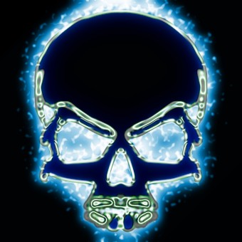 light blue logo effect