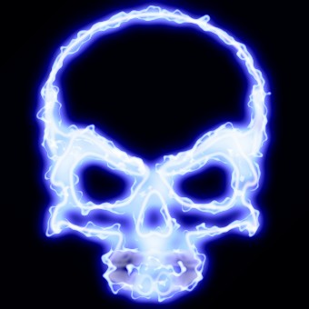 light blue logo effect