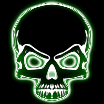 light green logo effect