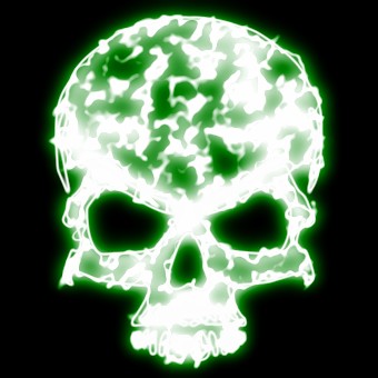 light green logo effect