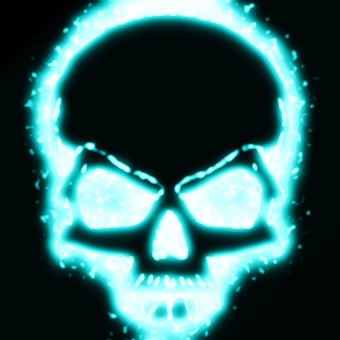 light green logo effect