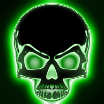 light green logo effect