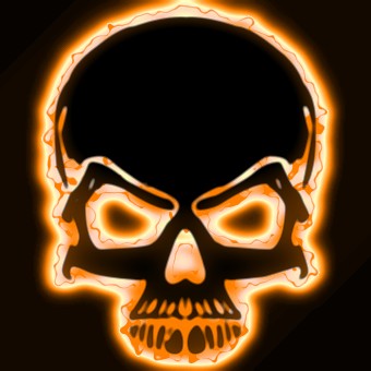 light orange logo effect