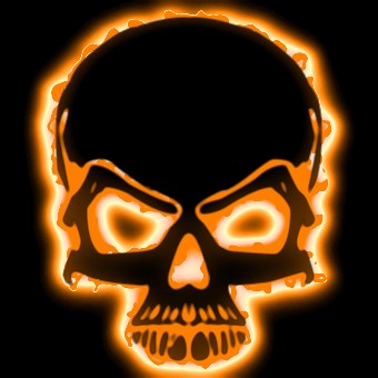 light orange logo effect